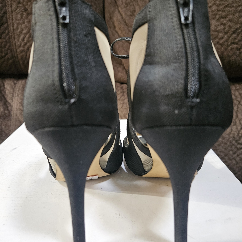 Nina Cherie Black Heels with Ankle Straps Size 5 - Picture 4 of 5